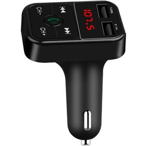 Kebidu Dual Usb Car Charger Bluetooth Voltage Display Handsfree Bellen Carkit Mobiele Telefoon Oplader Xiaomi Iphone 5 Kleuren