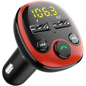 BT21-B Auto Bluetooth Fm-zender Draadloze Modulator Handsfree Lossless MP3 Speler 3.1A Dual Usb Fast Charger