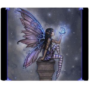 Little Blue Moon Fairy Fantasy Art Zachte Fleece Gooien Deken Deken Fleece Deken Sofa/Bed/Vliegtuig Reizen Plaids beddengoed Handdoek