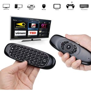 C120 Backlit Fly Air Mouse Gyro Sensor Engels Russisch Draadloze 2.4G Rf Toetsenbord Afstandsbediening Voor Gaming Android Smart tv Box