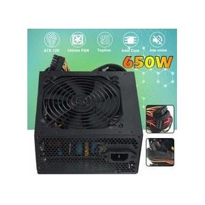 650W 220V Pc Voeding 12Cm Hyfraulic Lager Fan Computer Voeding Voor Intel Amd Pc 12V Atx Sli Pci-E 24pin Gaming
