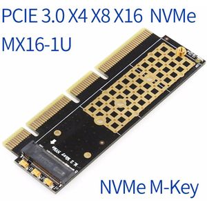 Jeyi MX16-1U M.2 Voor Nvme Ssd Voor Ngff Naar Pci-E 3.0 X4 X8 X16 Adapter M Key Interface Card Suppor pci Express 2280 Size M.2