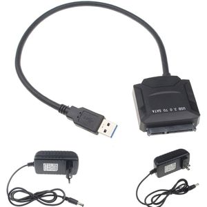Usb 3.0 Naar Sata Adapter Kabel Voor 2.5 ""Ssd Hdd 3.5Inch Hdd Hard Disk Data Met ons 12V 2A Ac Dc Power Adapter