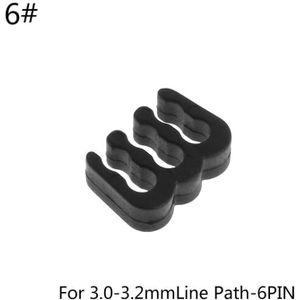 Pp Kabel Kam/Klem/Clip/Dressoir Voor 3.0-3.2 Mm Kabels Zwart 6/8/24 Pin