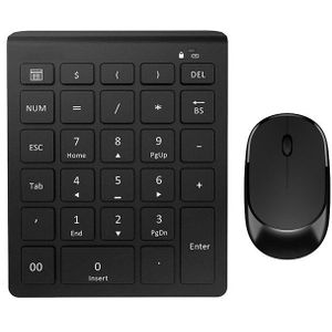 Jelly Kam 2.4G Draadloze Mini Digitale Toetsenbord Usb Aantal Numeriek Toetsenbord Voor Laptop Notebook Pad Muis Desktop