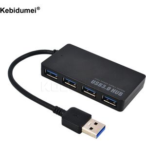 Kebidumei Super Snelheid Tot 5Gbps Usb 3.0 Hub 4 Poorten USB3.0 Splitter Adapter Met Power Opladen Interface Voor pc Laptop