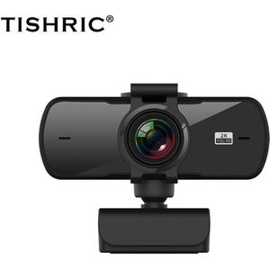 Tishric PC-C5 4 Miljoen Pixels 2K Full Hd Webcam Voor Pc Web Camera Met Microfoon Usb Camera Webcam voor Computer Randapparatuur