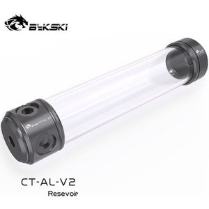 Bykski CT-AL-V2 50Mm Metalen Cap Acryl Transparant Reservoir Tank 200Mm