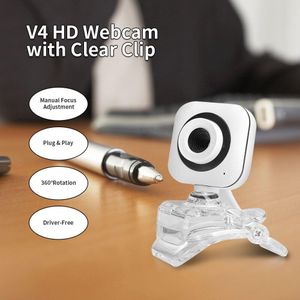 Hd 480P Webcam 0.3MP Camera Met Clear Mount Clip Ingebouwde Microfoon Notebook Webcam Pc Desktop Computer web Camera Video