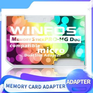 Microsd Naar Memory Stick Ms Pro Duo Kaarten Adopter Voor Psp Card Adapter Kleur Wit