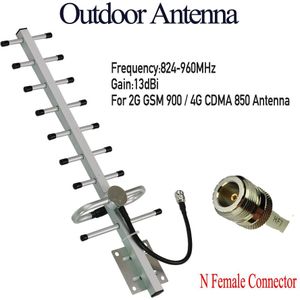 Zqtmax 13dbi Yagi Antenne Voor Mobiele Telefoon Signaal Booster 824-960Mhz 900 Gsm 850 Cdma 2G 4G Repeater