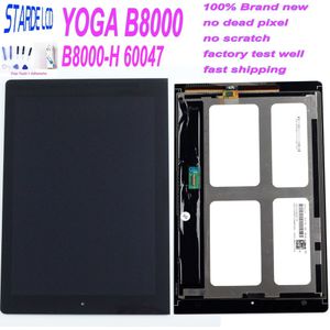 Starde 10.1 LCD Voor Lenovo B8000 Yoga Tablet 10 60047 Lcd-scherm Matrix Display Touch Digitizer Sensor Volledige Vergadering met frame