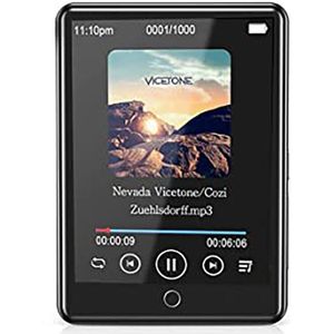 MP3 Speler 2.4 ''Full Touch Screen Hifi Lossless Bluetooth 5.0 Mp3 Muziekspeler 32Gb Ingebouwde Luidspreker ondersteuning Fm Radio/Recorder