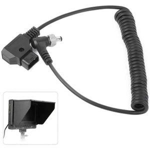 D Tap Plug Naar Dc Port Dc Monitor Supply Kabel Plastic Zwarte Lente Power Draad Met Slot Monitor Voeding kabel