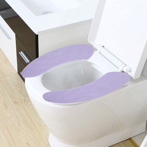 Washroom Warm Wasbaar Gezondheid Sticky Wc Mat Seat Cover Pad Huishoudelijke Herbruikbare Zachte Toilet Seat Cover 4 Kleuren