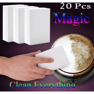 20Pcs Melamine Spons Spons Eraser Melamine Cleaner voor Keuken Office Home Badkamer Schoonmaken Nano Sponzen