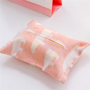 Tissue Box Container Cotton And Linen Household Car Paper Towel Napkin Paper Bag Holder Japanese Box Table Decoration