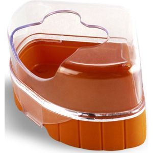 Transparante Hamster Badkamer Container Zandbak Woestijnrat &#39;S Plastic Zand Droog Wc H55A