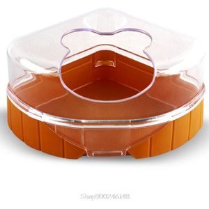Transparante Hamster Badkamer Container Zandbak Woestijnrat 'S Plastic Zand Droog Toilet Met Schop Voor Rat Muizen Kleine Dier O29 20