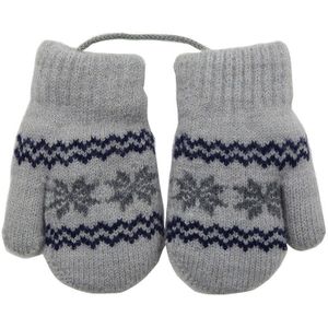 Warmom Winter Kids Handschoenen Kinderen Kleine Sneeuwvlok Alpaca Wol Dikke Warme Gebreide Wanten Pasgeboren Baby Handschoenen Wanten