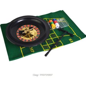 10 Inch Roulette Spel Set Casino Roulette Met Tafelkleed Poker Chips Voor Bar Ktv Party Borad Game N05 20