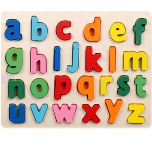 Kinderen Letter En Nummer Matching Game Puzzel Speelgoed Vorm En Kleur Vroege Onderwijs Puzzel Speelgoed