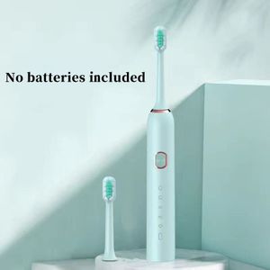 Smart Elektrische Tandenborstel Met Opzetborstels Batterij Sonic Tanden Borstel Diepe Reiniging Inbegrepen Zachte Haren Thuis