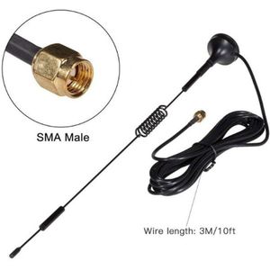 7dBi Dual Band 2.4 Ghz 5.8 Ghz Wifi Draadloze Antenne RP-SMA Male Magnetische Basis