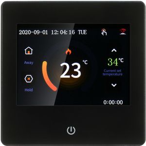 Slimme Thermostaat Lcd Touch-Screen Programmeerbare Thermostaat Met Wifi Elektrische Verwarming 16A Digitale Temperatuur Controller