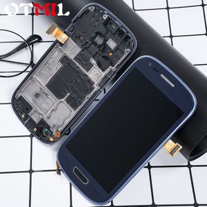 Super Amoled 4.0 ""Voor Samsung Galaxy S3 Mini Lcd I8190 I8190N I8195 Lcd Touch Screen Frame Voor Samsung s3 Mini Display