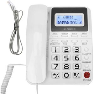 Draadloze Telefoon Abs Gy T2020CID Bedrade Telefoon Met Luidspreker Voice Recorder Caller Id Display Calculater Telefono Inalambrico