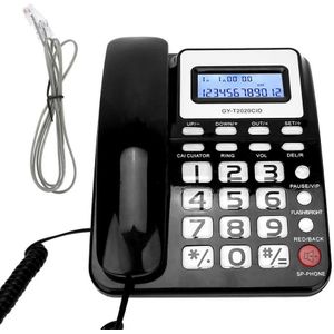 Draadloze Telefoon Abs Gy T2020CID Bedrade Telefoon Met Luidspreker Voice Recorder Caller Id Display Calculater Telefono Inalambrico