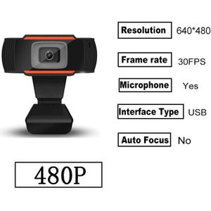 Webcam Hd 1080P Webcam Camera Mini Computer Pc Web Camera 360 Graden Draaibare Camera Voor Live Broadcast Video conferentie Werkt