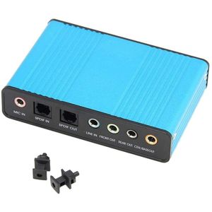 Externe Usb 5.1 O Geluidskaart Glasvezel Laptop Pc Geluidskaart S/Pdif Voor Htpc Home Theater Video game