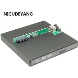 Nigudeyang Slim Externe Usb 2.0 Behuizing Case Caddy Adapter Voor Laptop Cd/Dvd Optische Drive 12.7Mm Ide Tray-Load Dvd Oneven