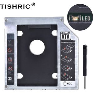 Tishric Universele Aluminium/Plastic 9.5 Mm Sata 3.0 2.5 ""Hdd Caddy Case Box Behuizing Adapter Dvd Hdd Harde voor Laptop Cd Optibay