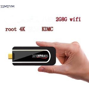 H96 Pro 4K Tv Stick Android 7.1 Smart Tv Dongle S912 Octa Core 2G 8G H.265 dlna 4K Kleine Mini Pc Bluetooth Adapters