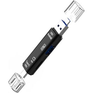 USB-C Type C Otg Kaartlezer High Speed Adapter 5 In 1 Micro Usb Vrouwelijke Tf Card Type-C converter Multi Otg Voor Macbook Laptop Pc