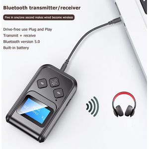 Dongle Muziek Draadloze Adapters Draagbare Bluetooth 5.0 Adapter Voor Tv Pc Hoofdtelefoon Auto 2 In 1 Draadloze Dongle