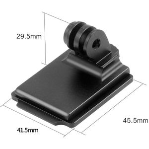 Upgrade Aluminium Vaste Mount Helm Voor Gopro Hero 1 2 3 3 + 4 5 Sessie Sjcam Actie Camera Helm vaste Adapter