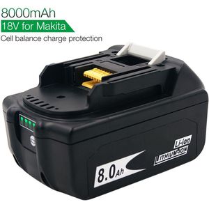 2.0Ah-8.0H Vervanging Voor Makita 18V Oplaadbare Li Ion Batterij BL1860B BL1850 BL1830 BL1840 BL1860 LXT400 Draadloze power Tool