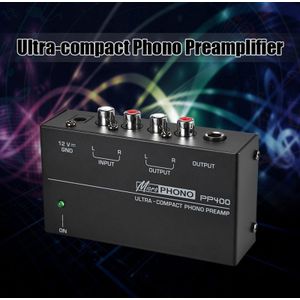 Ultra-Compact Phono Voorversterker Voorversterker Met Rca 1/4 Inch Trs Interfaces Preamplificador Phono Voorversterker Us Plug