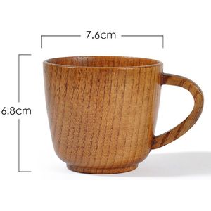 Natuurlijke Bamboe Drinkbeker Koffie Bier Drinkware Thee Houten Cup Reizen Theewaar Cup Water Fles Huis Handgemaakte Houten Cup