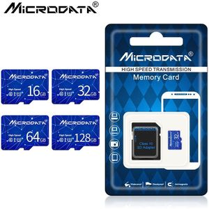 Blauw Class 10 Micro Sd Tf Card Sdhc/Sdxc Tf 64Gb 128Gb 32Gb 16Gb Micro sd Kaarten Volledige Geheugen Kaarten Voor Telefoon Tablet