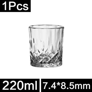 Whisky Glas 220Ml Loodvrij Glas Bier Stein Bar Glas Met Dikke Glas Creatieve High-grade Glas