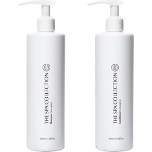 The Spa Collection Lemongrass - Shampoo + Conditioner - Milde formulering - 400 ml - Pompfles - Set van 2 stuks