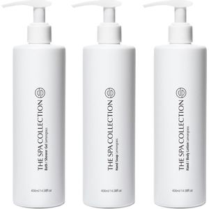 The Spa Collection Lemongrass - Body Wash + Handzeep + Body Lotion- Milde formulering - 400 ml pompfles - Set van 3 stuks