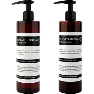 The Spa Collection Green Tea - 2-in-1 Hair & body wash + Conditioner - 400 ml pompfles - Set van 2 stuks