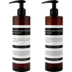The Spa Collection Green Tea - Shampoo + Douchegel- 400 ml pompfles - Set van 2 stuks