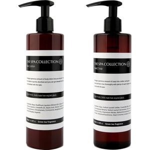 The Spa Collection Green Tea - Handzeep + Body Lotion - 400 ml pompfles - Set van 2 stuks